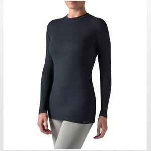 New Heat Holders Shirt Womens Medium Thermal Black Top Long Sleeve Active Outdoo